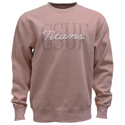 Titan Puff Script Crew-Pink